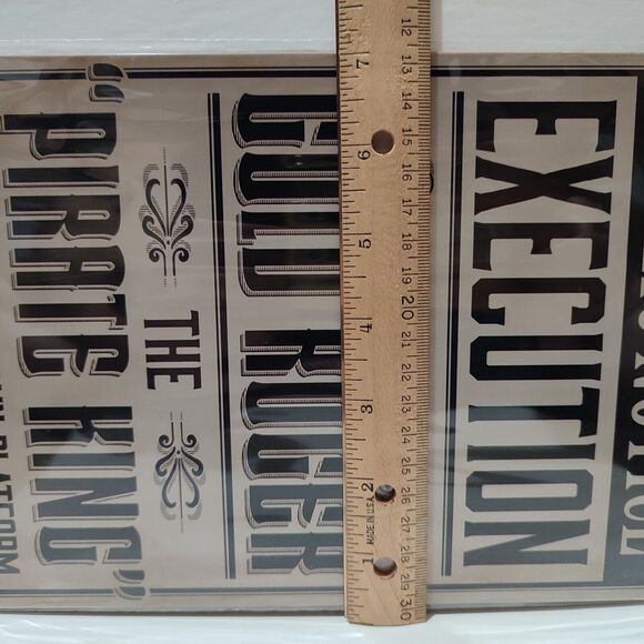 One Piece Netflix Gol D Roger Logue Town Execution Metal Tin Sign - Picture 4 of 4